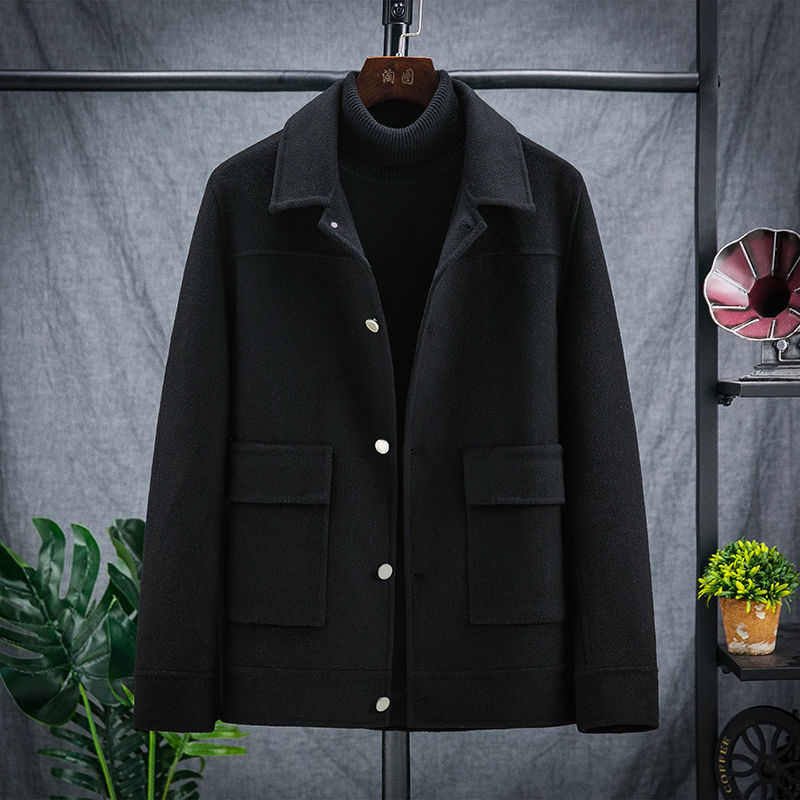 

Clothing 2021 Cotton-quilted Winter New Double-sided Style Cotton-padded Young Men's Clothes 2TV4, Black