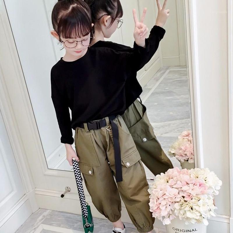 

Teenager Girls Clothing Set Female Child Korean Leasure Long Sleeve Two Piece Suit 2020 Autumn Kid Outfits 3 4 5 6 8 10 12 Years1, White