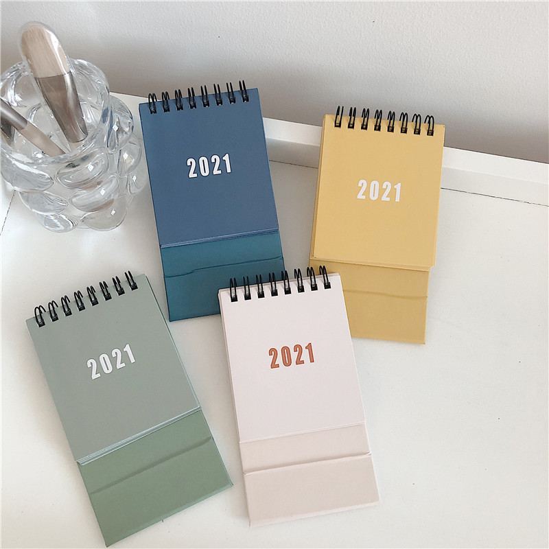 

Monthly Calendar Calender Desk Portabl Mini Flip 2020-2021 Standing Desktop