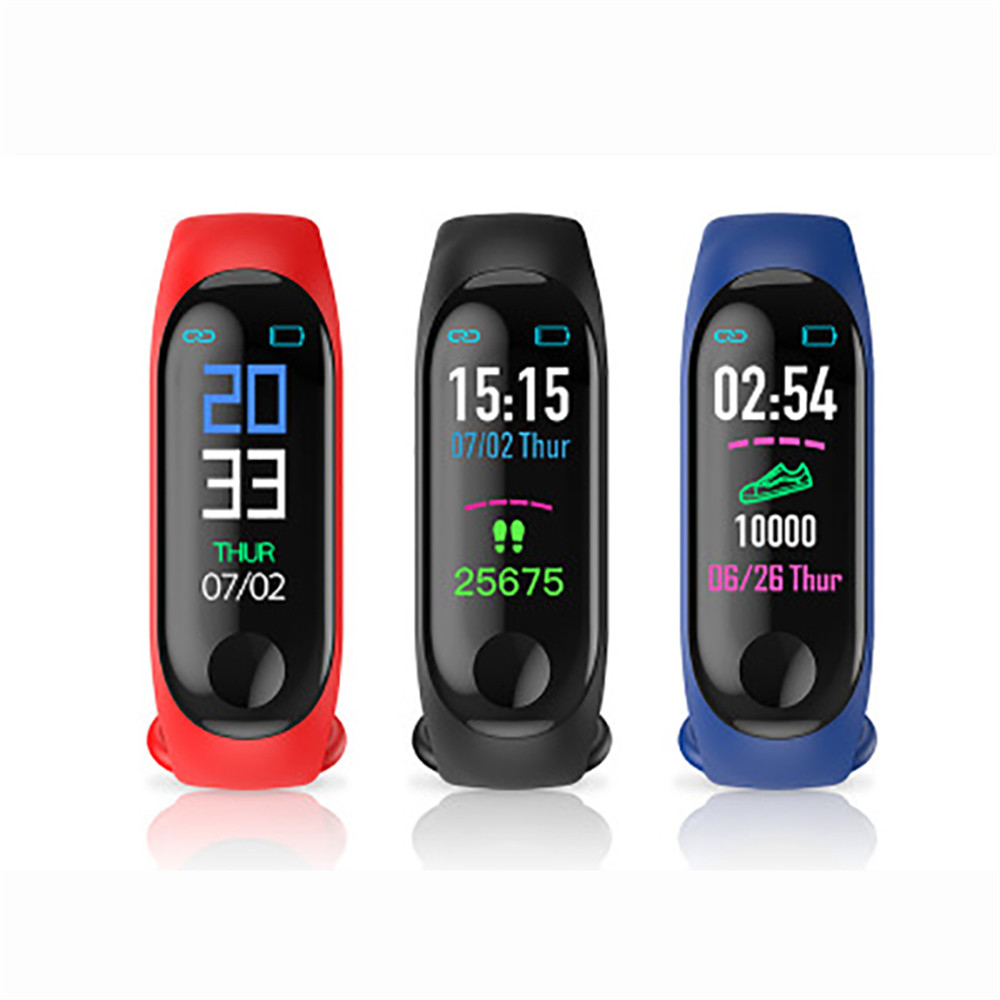 

Wristband M3 Smart Band Fitness Tracker Sport bracelet Passometer Heart Rate Blood Pressure Waterproof Monitor Heart Rate Smart Watch