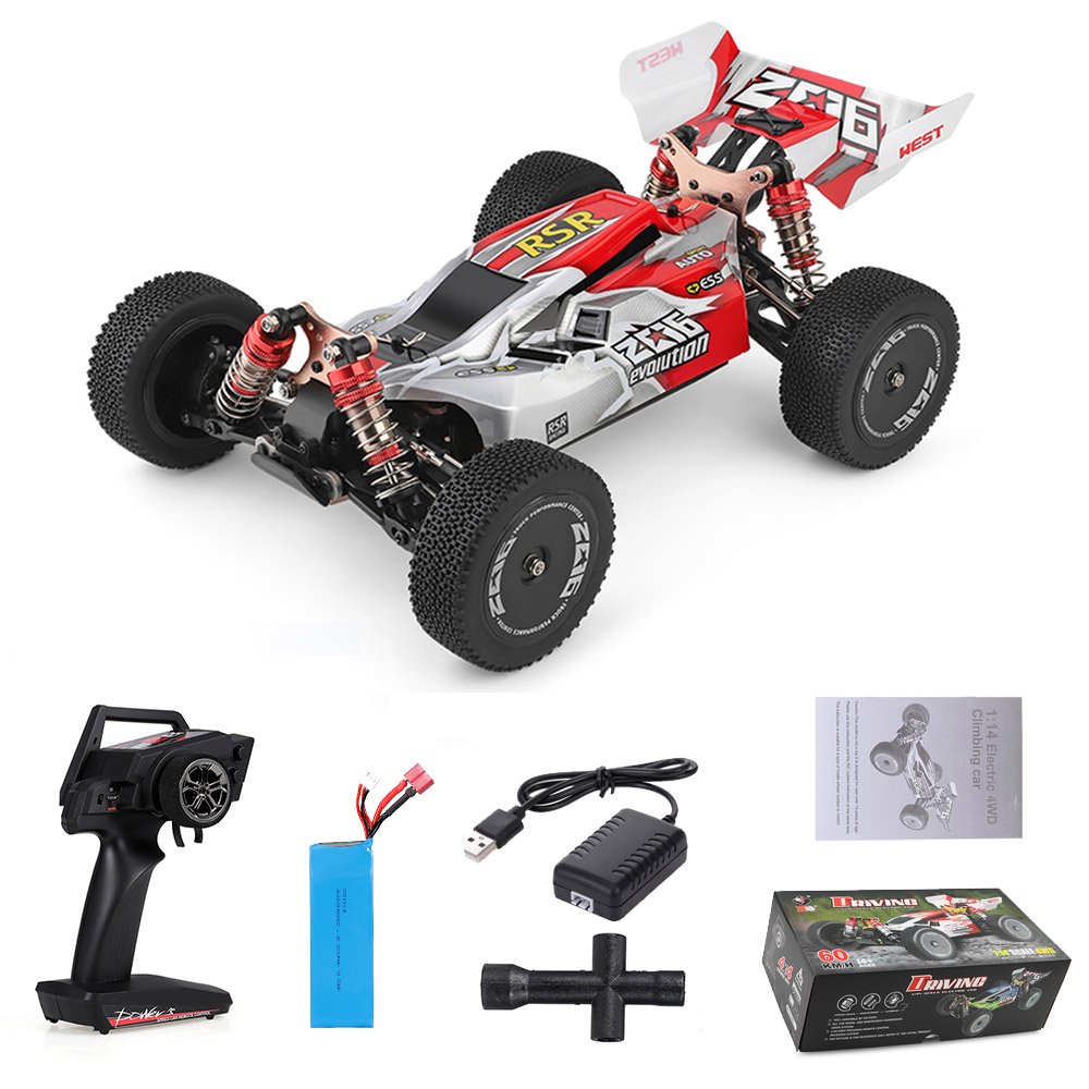 

Wltoys XKS 144001 RC Car 60km/h High Speed 1/14 2.4GHz RC Buggy 4WD Racing Off-Road Drift Car RTR Remote Control Toy