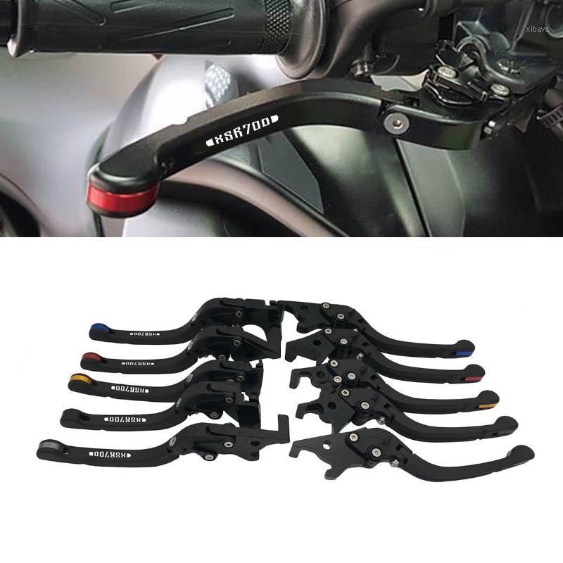 

XSR700 XSR900 logo Adjustable Folding Brake Clutch Levers Handle Grips For XSR xsr 700 900 2020-2020 2020 20201