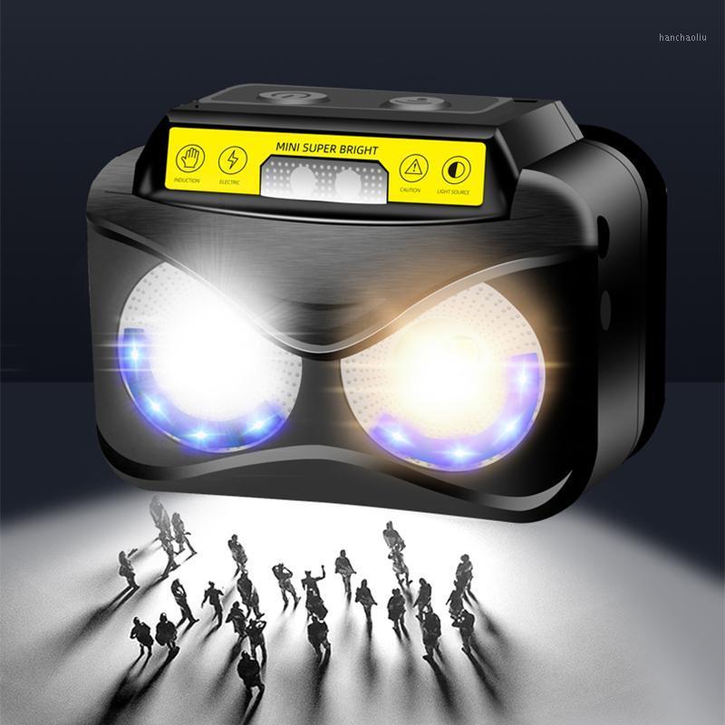 

Portable Headlamps XPE+COB Led Headlamp USB Rechargeable Headlight Waterproof Fishing Light For Fishing Hunting1