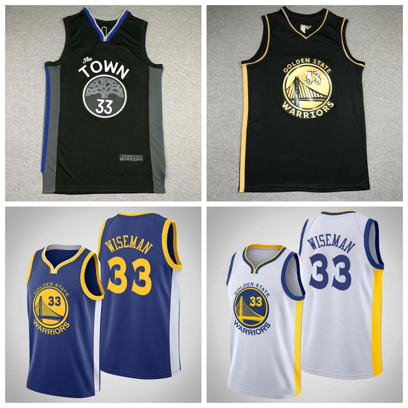 

James Wiseman Golden State Warriors James Wiseman basketball jersey;The swing man sews a basketball jerseys, Black;red