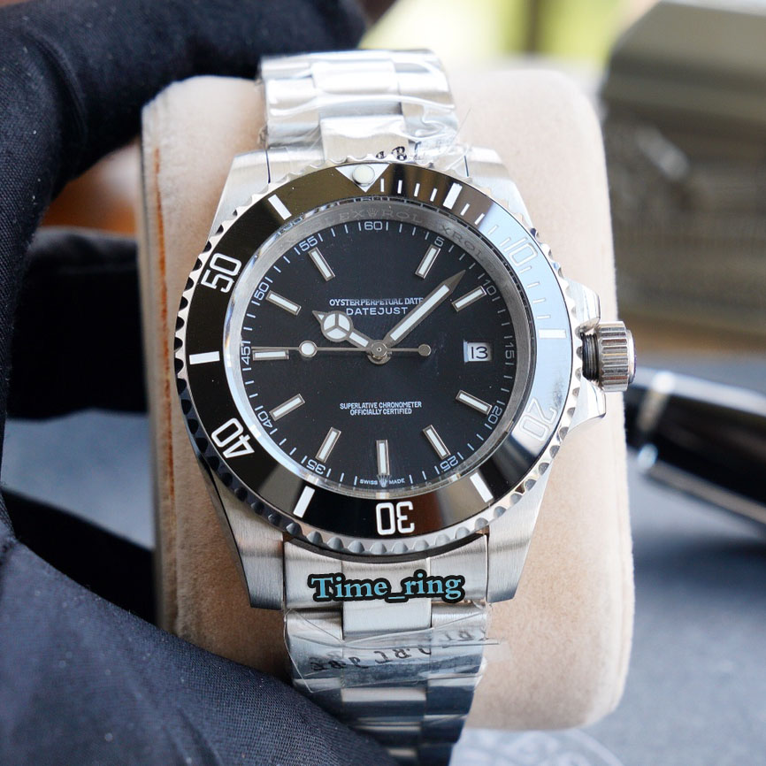 

High version 116610LV-97200 Watches Black Date Dial Silver Case Automatic Mechanical Movement 316L Steel Band Designer Mens Watch, Slivery;brown