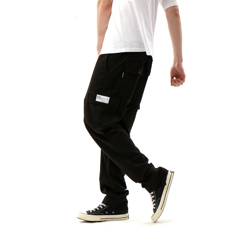 

2021 New Style Overalls in Early Spring Men's Fashion Brand Japanese Street Trend Hip Hop Casual Straight Pants Cpi1, Army green