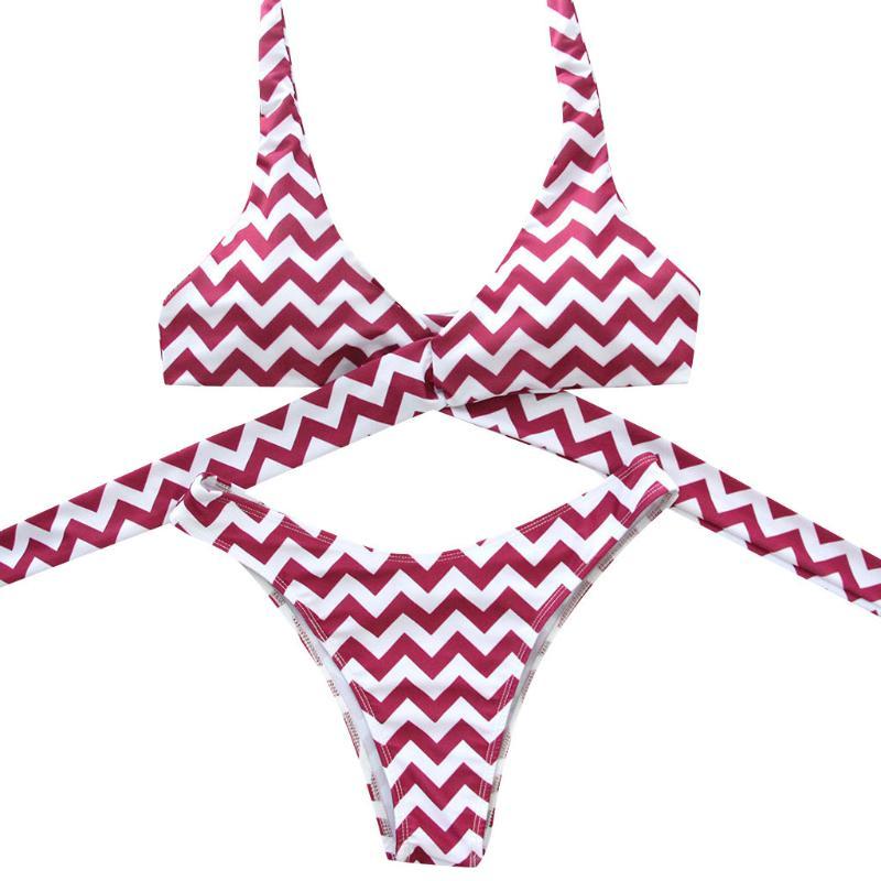 

Sexy Polyester Material Striped Printed Design Summer Fashion Soft High Quality Underwear Women 19MAR12, As pic