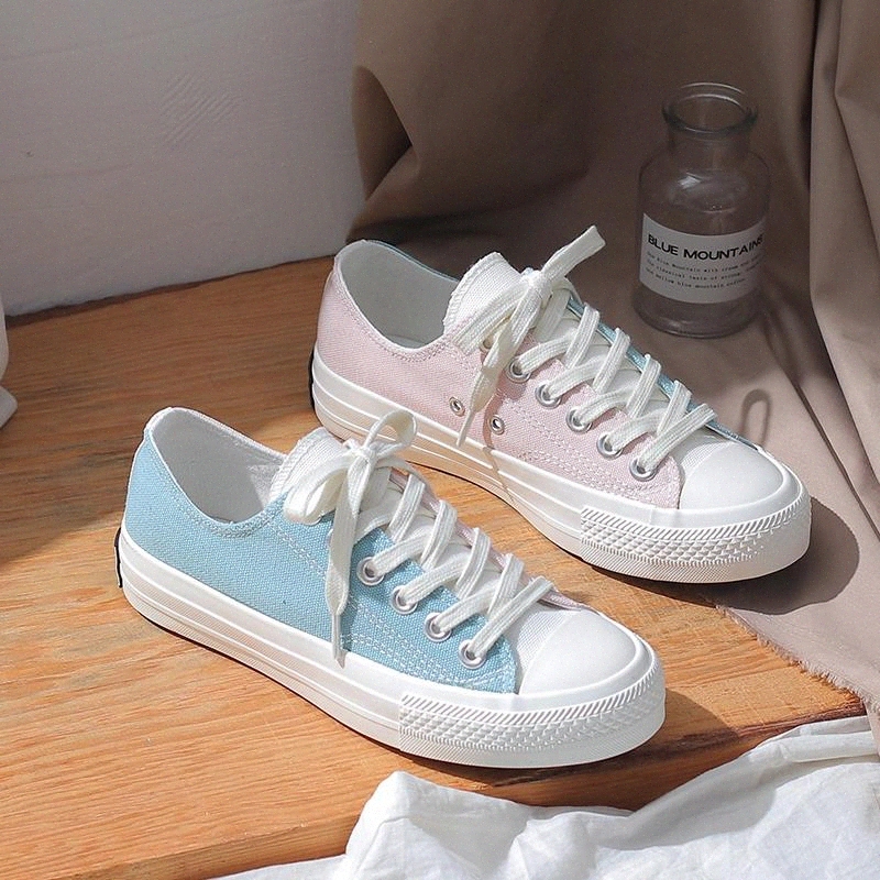 

Fashion Shoes Woman 2019 Summer New Fashion Women Shoes Casual Flats Patchwork Canvas Women Casual Shoes Color Sneakers #mB98