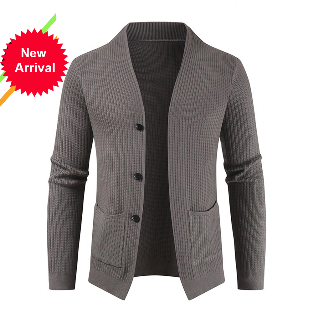 

2021 Autumn and Winter New Men's Cardigan Single-breasted Fashion Knit Plus Size Sweater 71nl