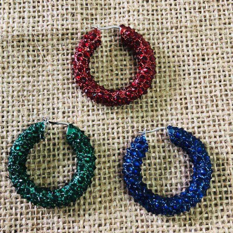 

Hoop & Huggie Punk Style Minimalist Pointed Cone European And American Personality Retro Fashion Circle Earrings