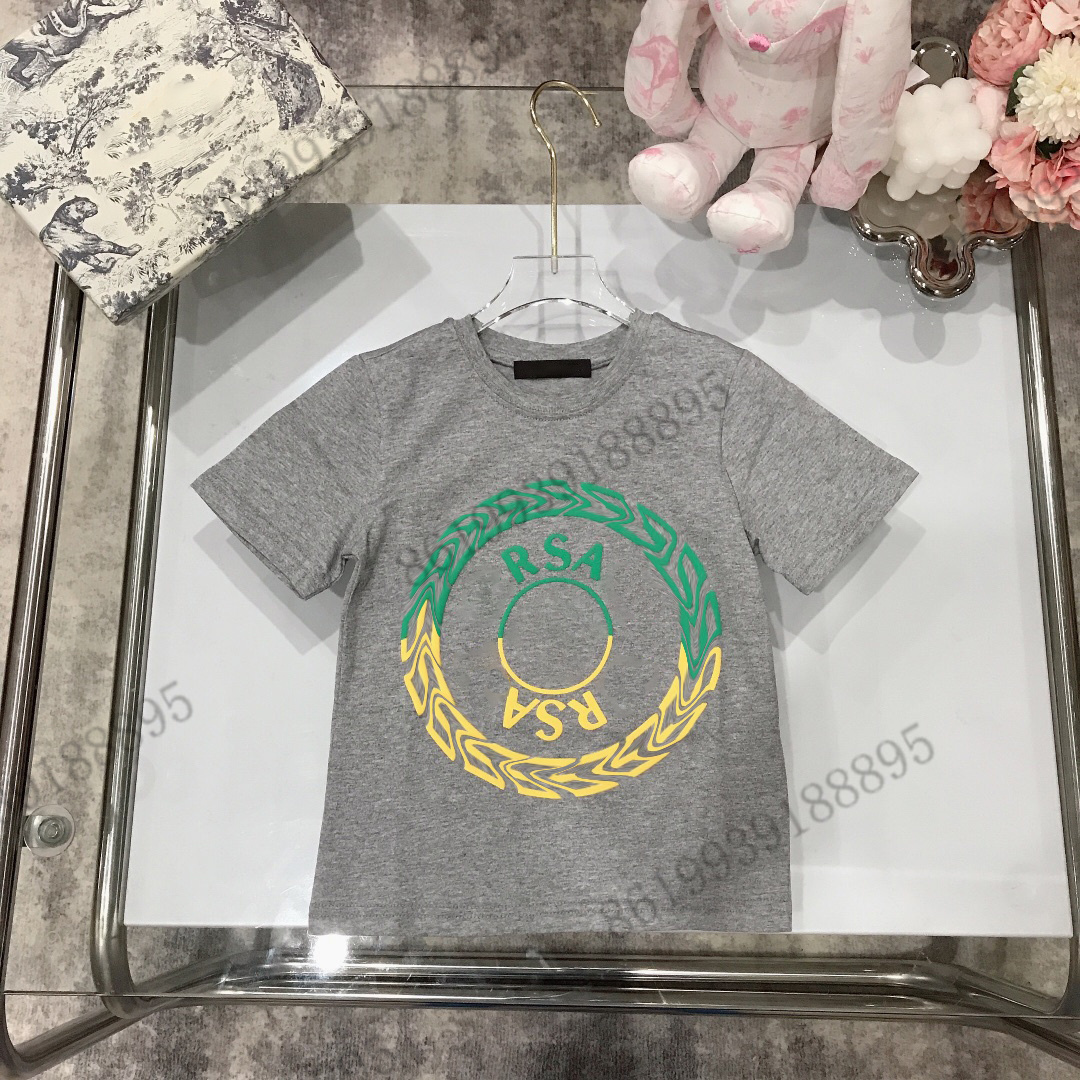

kids high-end gray t-shirts designer tees Custom dyeing high pressure printing and dyeing three-dimensional foam classic t shirts Advanced Ice Porcelain Cotton, 01