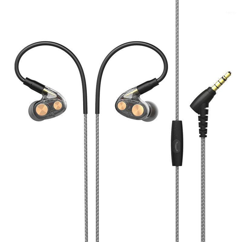 

N35 Dual Moving Coil Moving Iron 3.5mm Jack Headphones In-Ear Wired Hifi Subwoofer1, Black