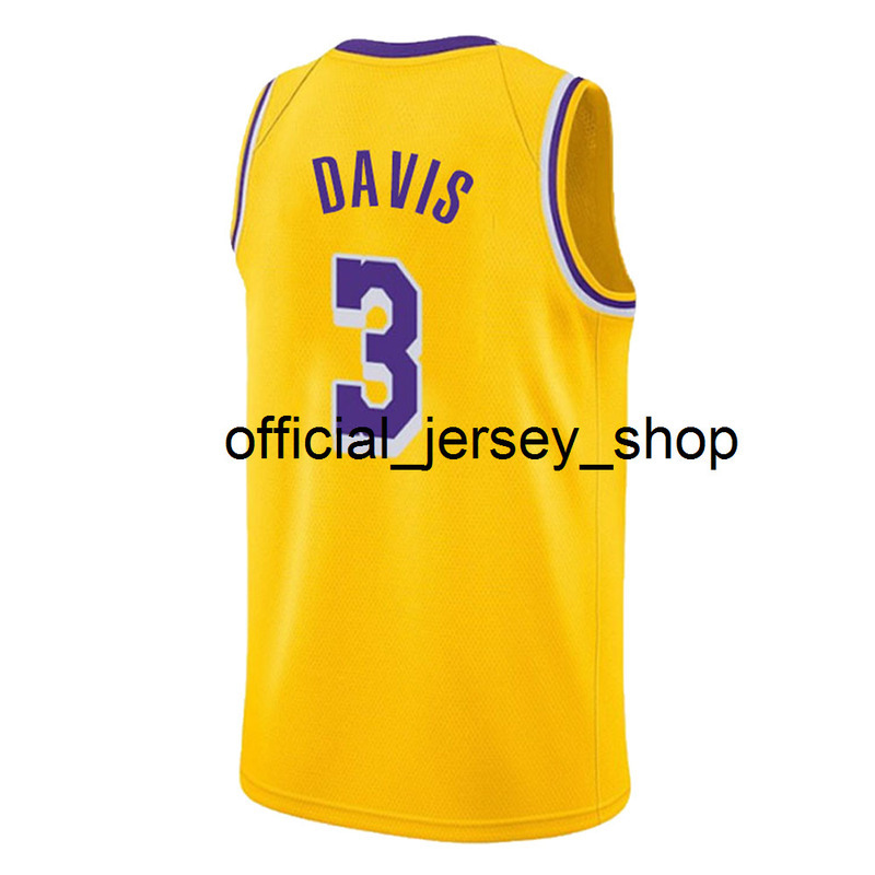 

BRYANT Jersey 23 James Jersey Anthony 3 Davis Kyle 0 Kuzma Basketball Jerseys