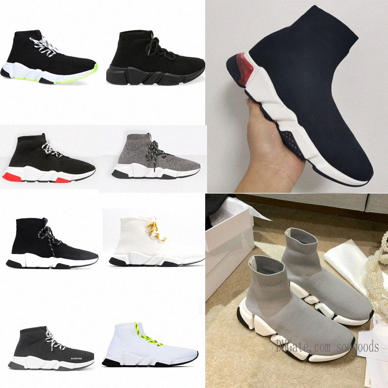 

2021 Top Quality Sock Shoes Speed Trainer Black Red Triple Black Flat Socks Boots Sneakers Casual Shoes 35-45 new1uyv#, 25