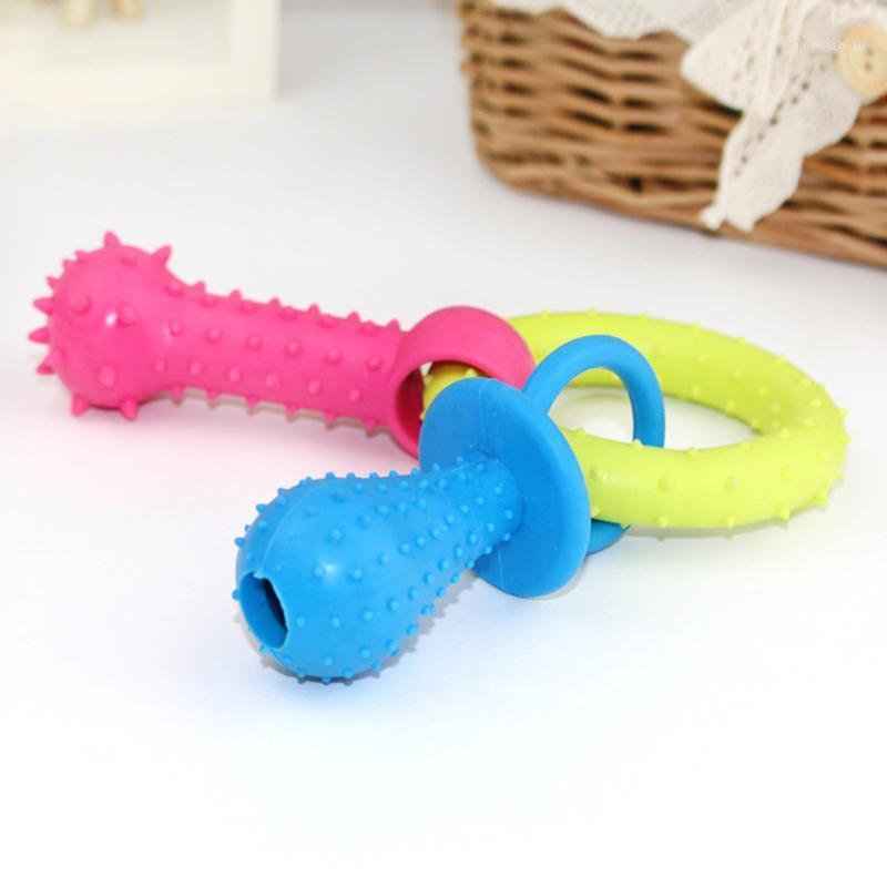 

6 Styles Non-toxic Rubber Toys Mixed Color Embossment Spinose Ring Teeth Chew Pet Dog Puppy Toys Training Pet Dog1