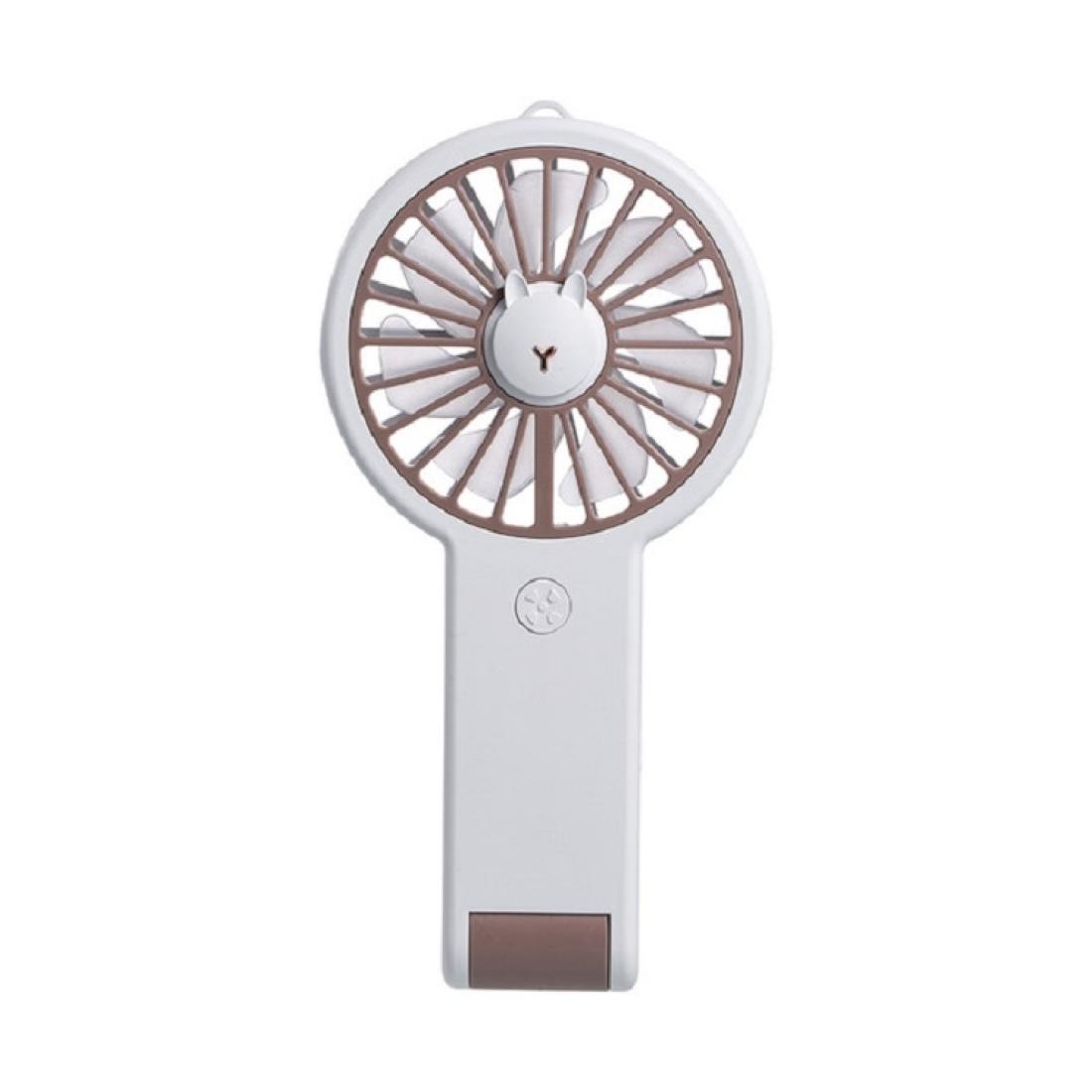

Mini Colorful Changing Light Fan Portable Cartoon USB Charging Fan
