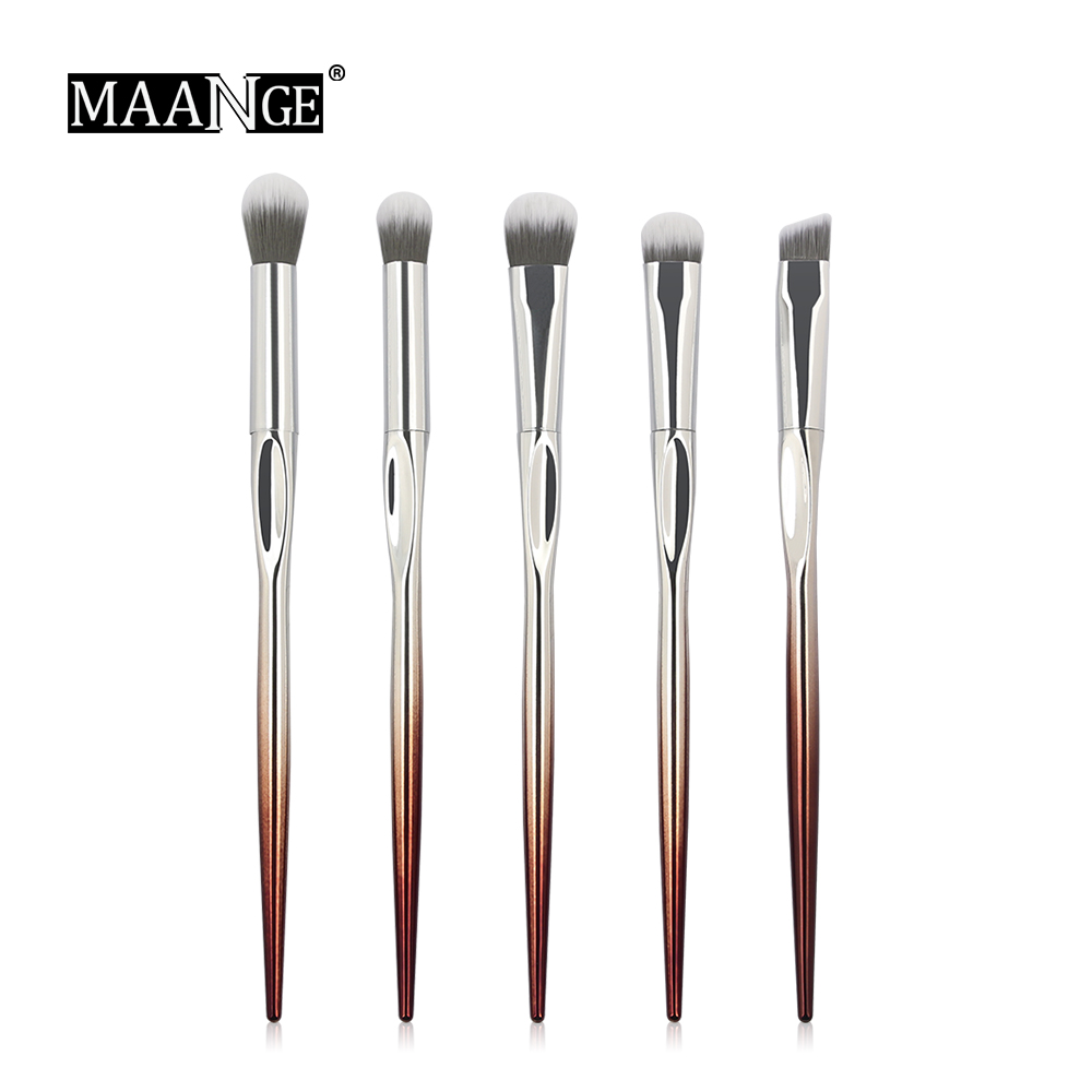 

MAANGE New 5PCS Makeup Brushes Pro Eye Shadow Blending Eyebrow Highlighter Lip Concealer Brush Set Kit Make Up Pincel Maquiagem