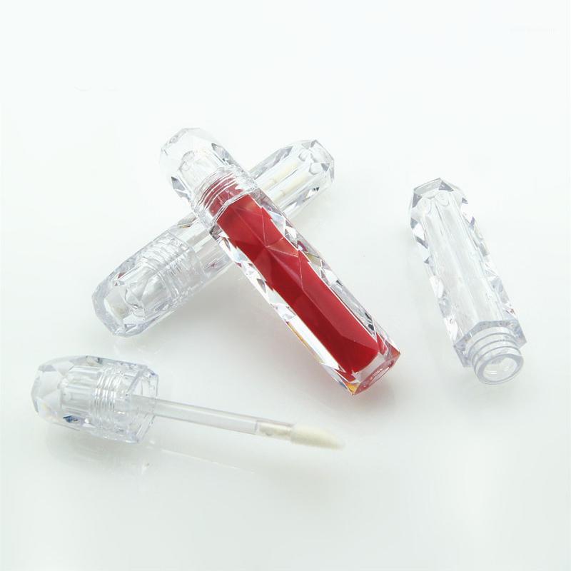 

wholesale Rhombus Fully Transparent Empty Lip Glaze Tube Injection Molding Lipstick Tube Packaging DIY Travel Makeup Container1