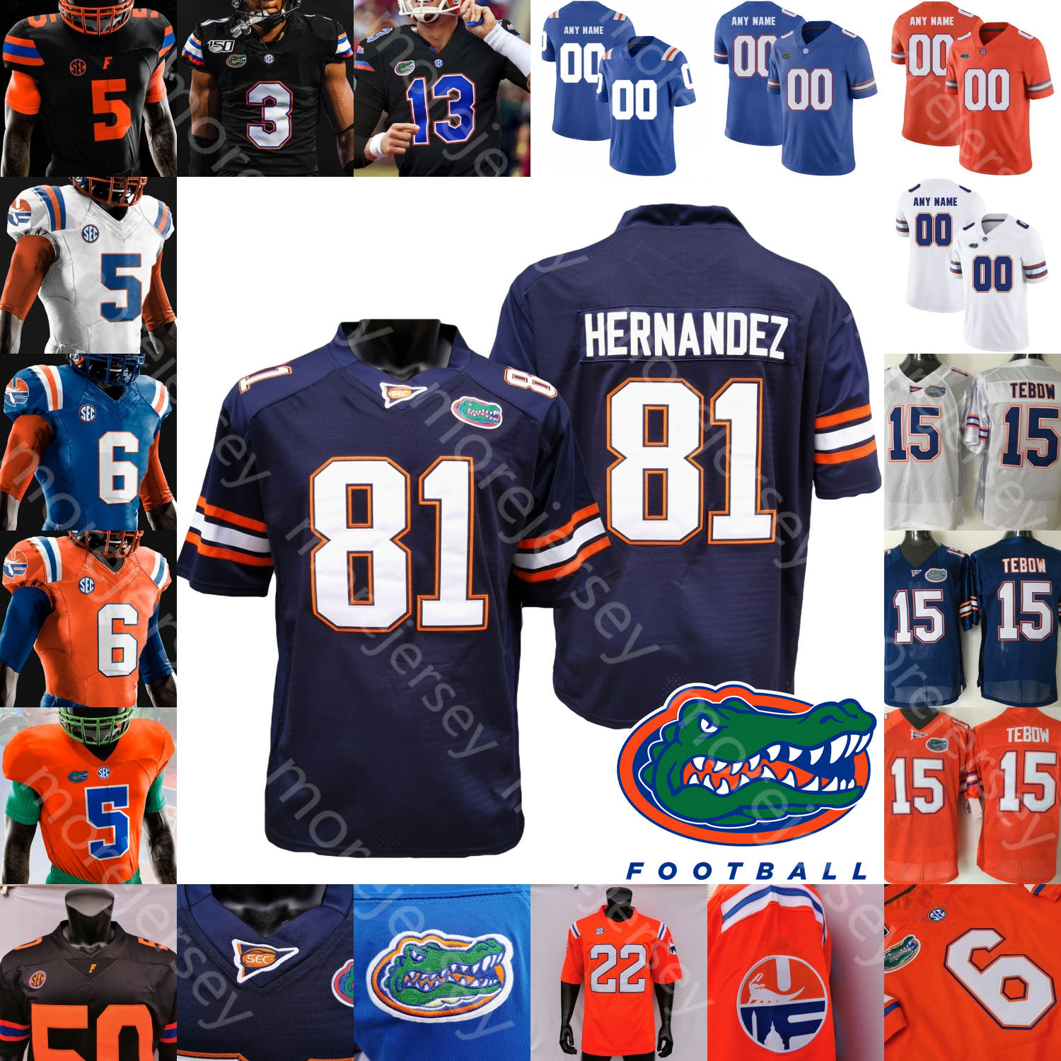 

Custom Florida Gators Football Jersey NCAA College C.J. Henderson Dante Fowler Jr. Pouncey Haden Trevon Grimes Cox Jr. Miller Emory Jones, Blue i