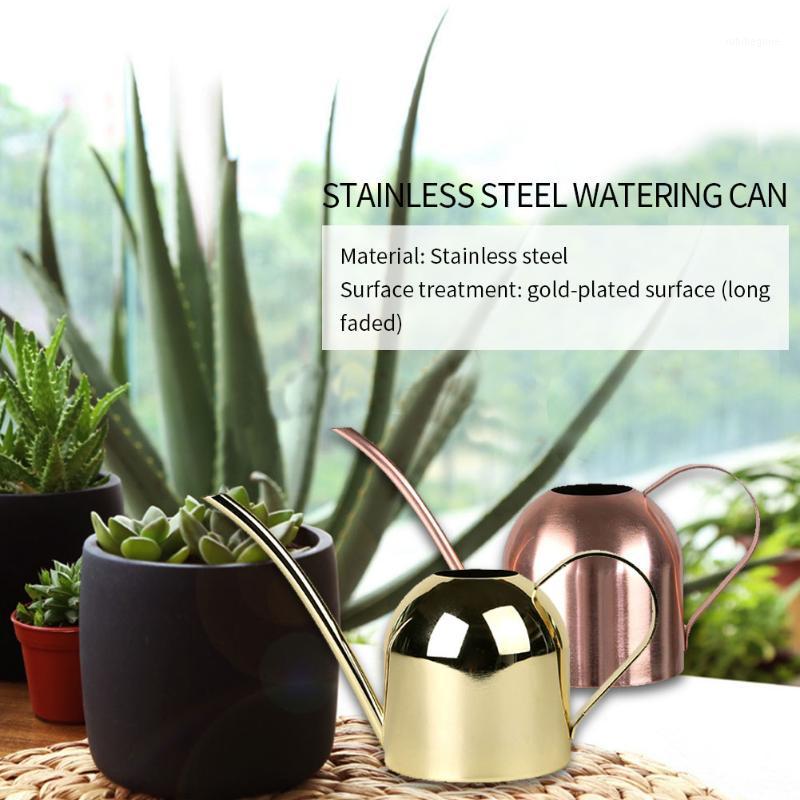 

500ML Stainless Steel Long Mouth Watering Pot Green Plant Watering Can Small Gardening Tools Can1