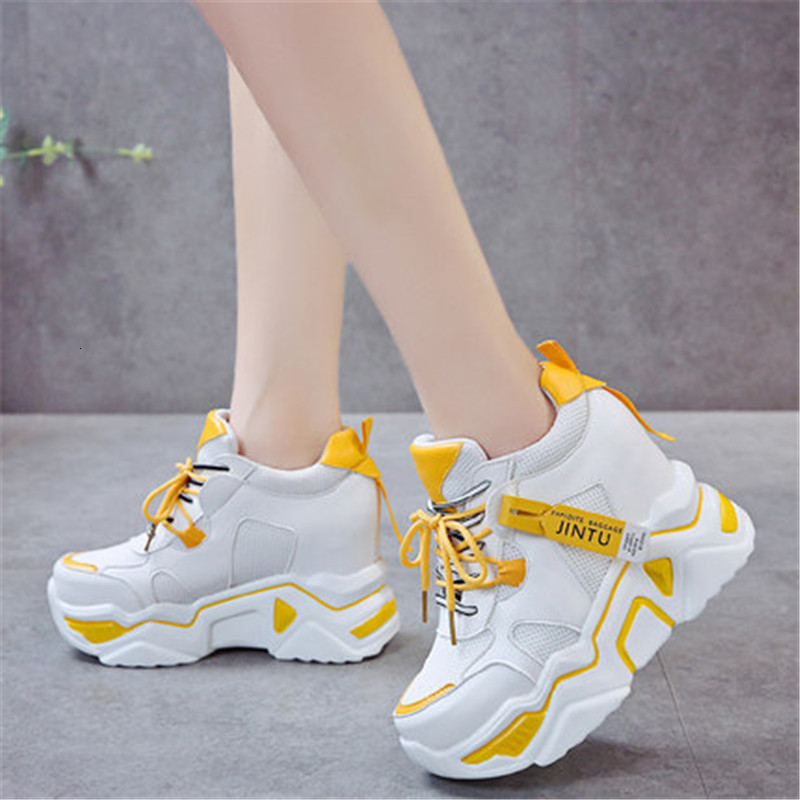 

2021 New of Women Trainers Thick Black Casual Woman Shoes Chaussures Femme Baskets GEI5
