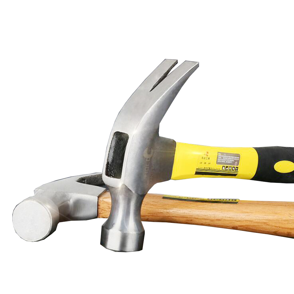 

Plastic Coated Claw Hammer Multifunctional Safety Tool Stainless Steel Rubber Handle Woodworking Hammer