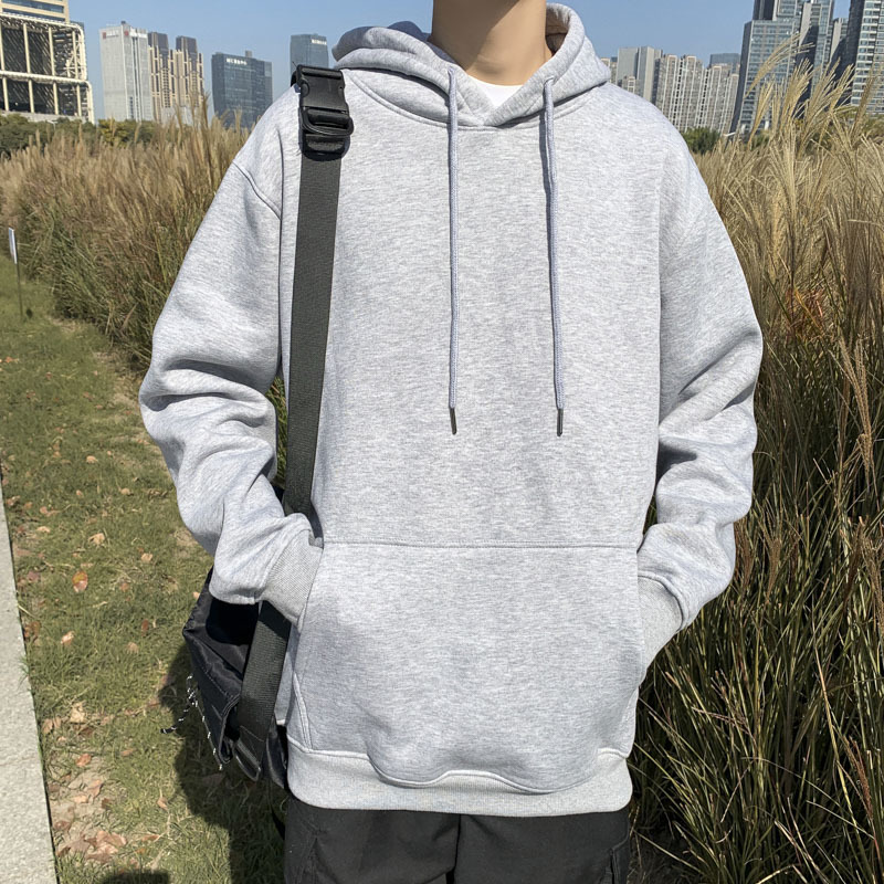 

2020 with Autumn Hip Hop Male Streetwear Clothes Sweater Weird Man Hoodies Solid Hoodie, White