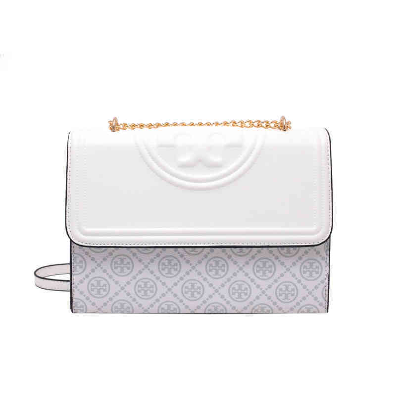 

74% OFF bag designer French minority female new fashion versatile chain small square simple texture Single Shoulder Messenger, White
