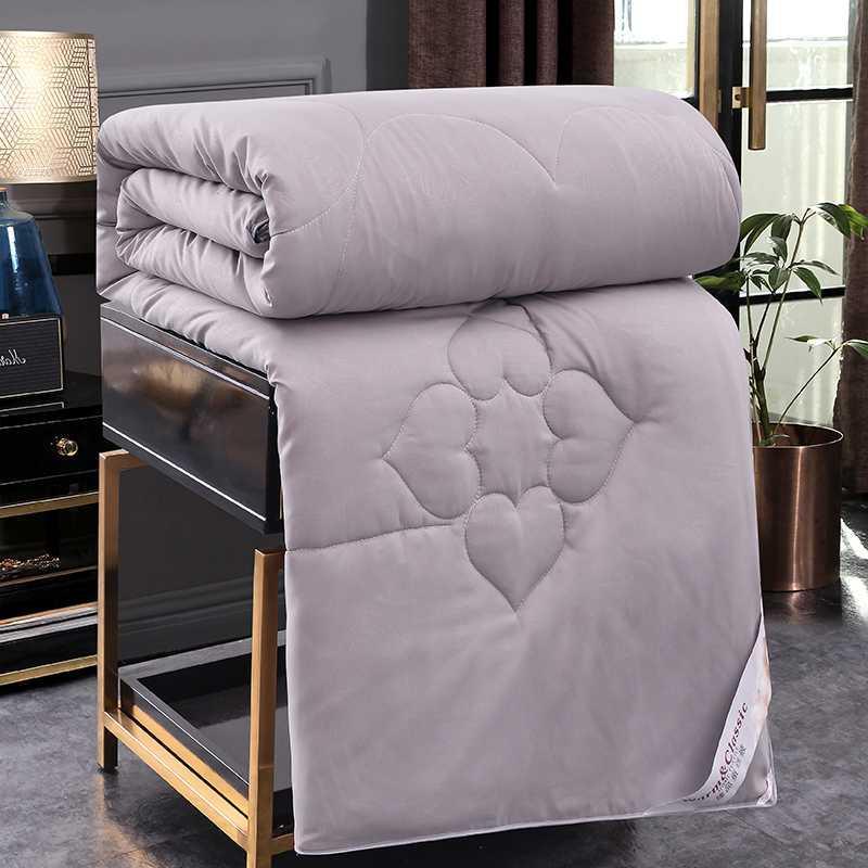 

Solid Summer quilted flower comforter grey Air condition quilt patchwork soft blue purple blanket 150*200 200*230 home textile1