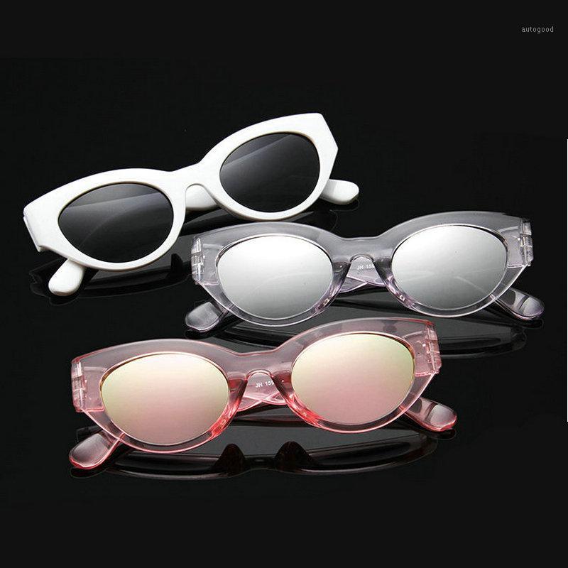 

Sunglasses 2021 Retro Cat Women Fashion Small Round Sun Glasses Female Vintage Lady Shades Colorful Lens FML1