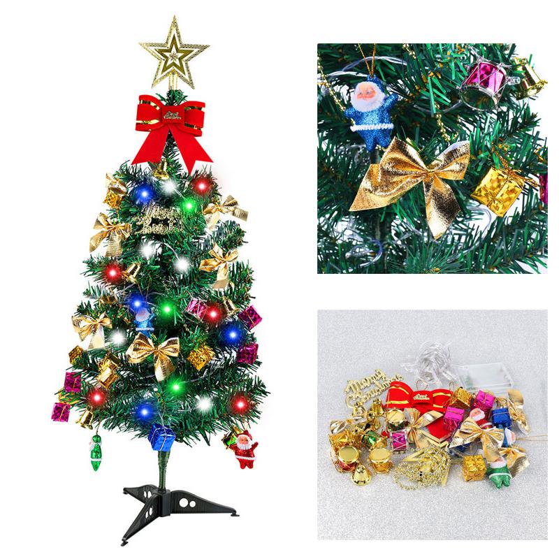 

60cm Mini Christmas Trees Xmas Decorations Small Pine Tree Placed In The Desktop Christmas Festival Home Decor Ornaments