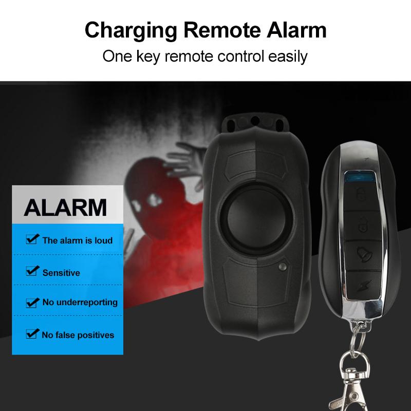 

Security Alarm 150dB Wireless Anti-Theft Vibration Wireless Motorcycle Bicycle Waterproof Security Alarm With Remote Control