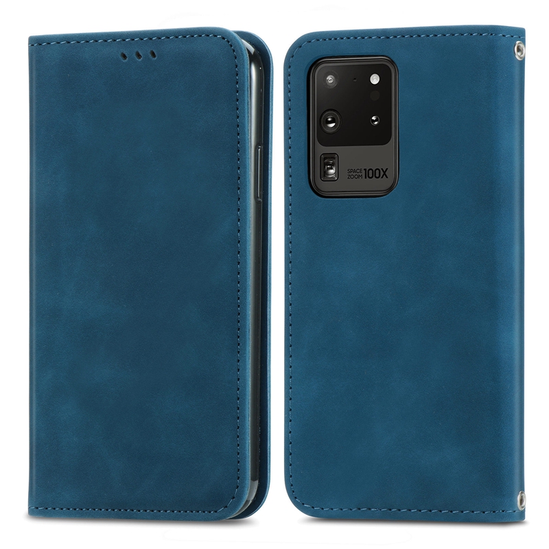 

Business Skin Feel Leather Wallet Phone Cases For Samsung Galaxy S21 Ultra Plus A72 5G M21S F41 M31 Magnetic Closure Credit ID Card Slot Holder Flip Cover Stand Pouch, Pls let us know the color u want