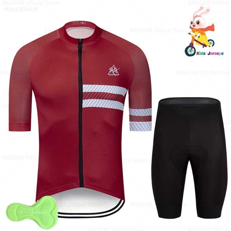 

2020 Children Bike Clothing Kids Cycling Jersey Set Raphaful Jerseys Breathable Summer Boys Outdoor Sportswear Bike Uniform1, Full set