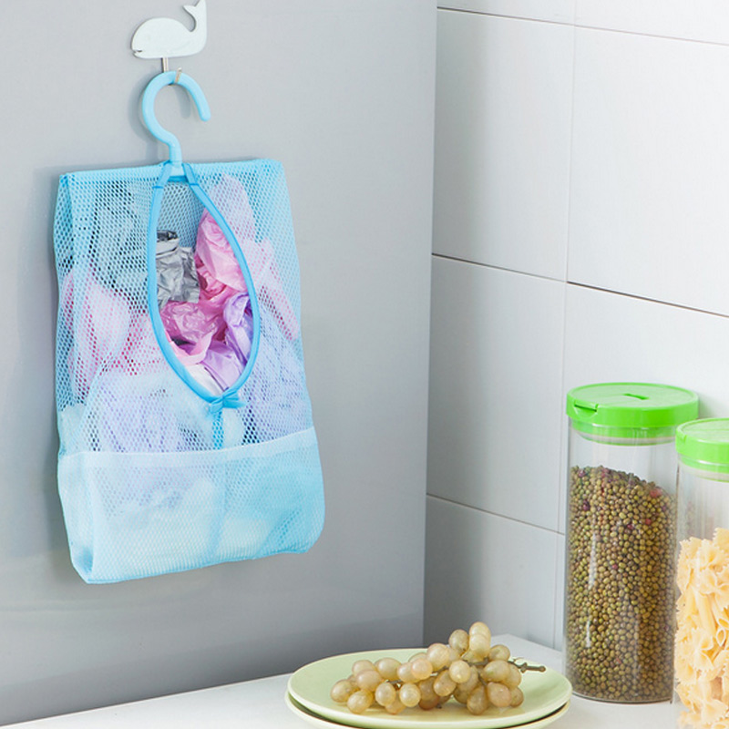 

Multi-function Bedroom Bathroom Space Saving Hanging Mesh Bags Clothes Organizer 2020ing, Green