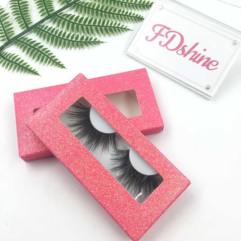 

6Pairs/lot Custom Eyelashes Packaging Wholesale Price 25mm Real Mink Lashes
