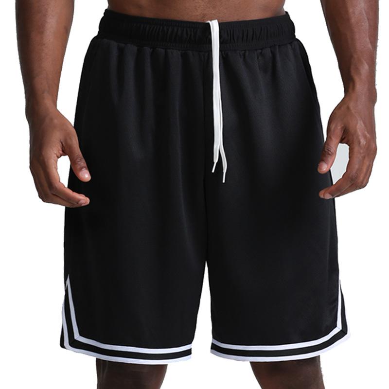 

Men's Shorts Gym Men Sports Athletic Running Sport Fitness Beach Basketball Jogging Quick Dry Man Short Pants New fashion 2020, Black