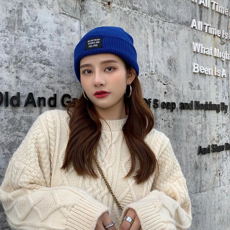 

Beanie/Skull Caps Beanie Winter For Women Men Boys Girls Crochet Skullies Hat Solid Color Unisex Autumn Knitted Beanies Cap Wild Accessories