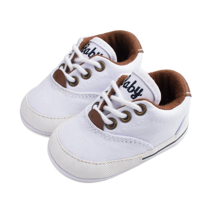 

Unisex Baby Canvas Sneaker Casual Anti-Slip Rubber Sole Lace-up Infant Toddler First Walker Shoes, Black