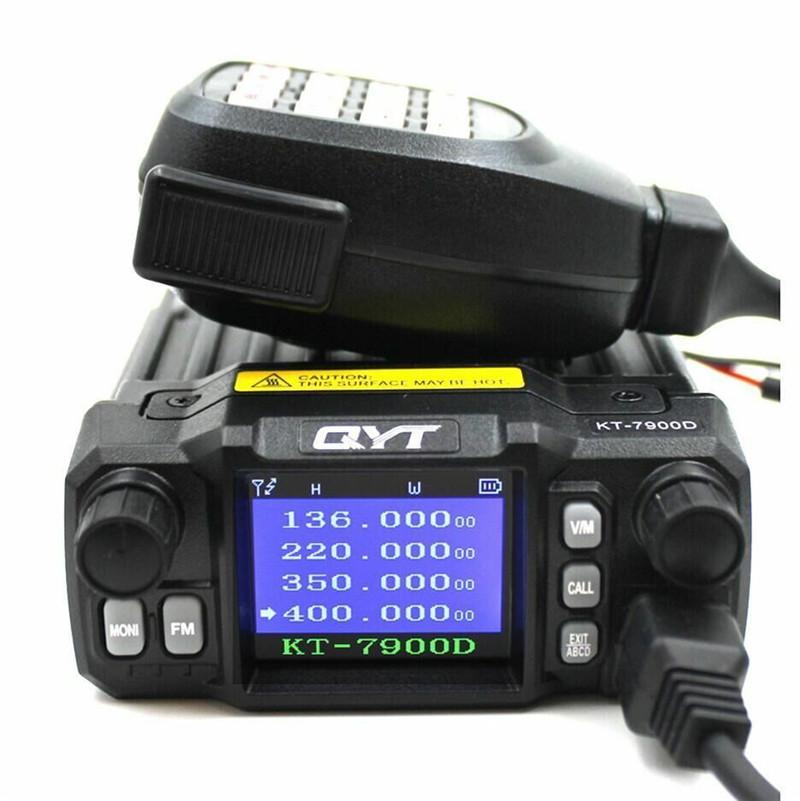 

Baofeng Mini Mobile Radio QYT KT-7900D 25W 136-174/220-260/350-390/400-480MHz FM Transceiver Quad Band Amateur Walkie Talkie