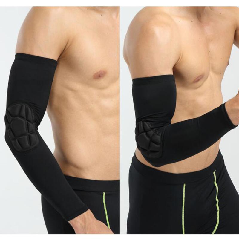 

1pc Sports Arm Sleeve Protective Elbow Sleeve Long Elbow Protector Riding Bike Sleeves for Outdoor Playing Basketball (M, Black