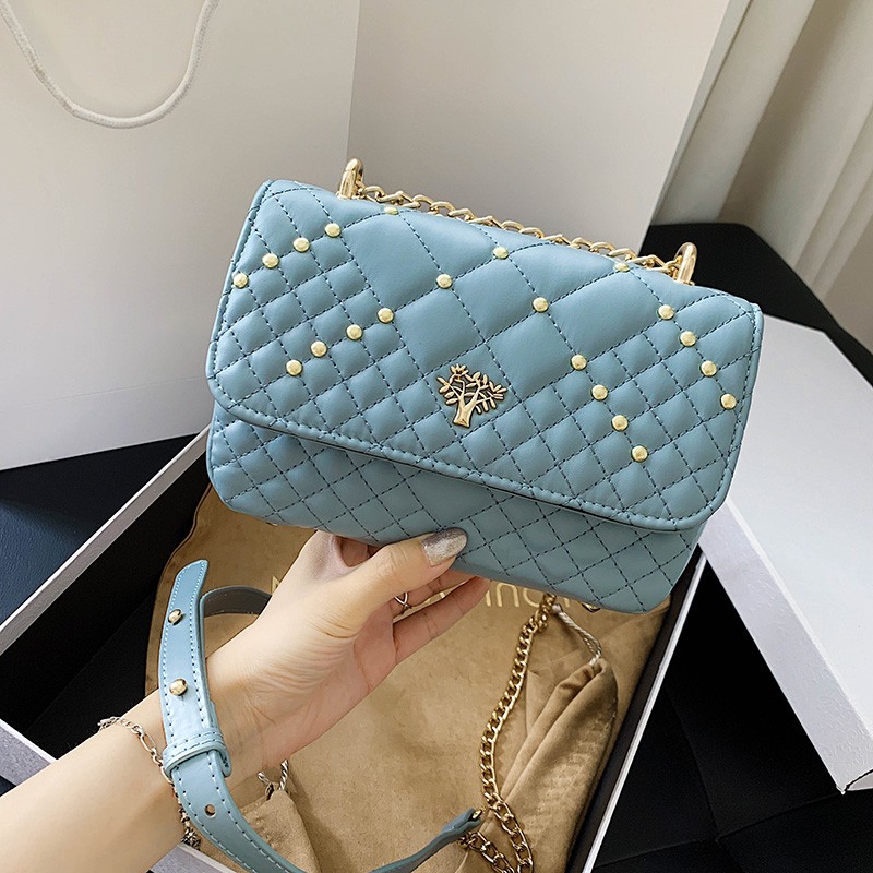 

HBP Women Messager bag Crossbody Bag Plaid Flap Bag Cover Type Backpack Women Chain Wallet Lady Pu leather Handbag Multicolor