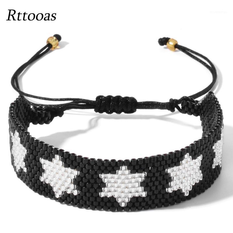 

Rttooas Black Small Star Bracelet For Women Pulseras Mujer Moda 2020 Fashion Charm Bracelets Boho Female Jewelry Bileklik1