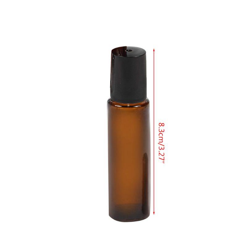 

Amber 10 ml Glass Roll-on Bottles with Stainless Steel Roller Balls