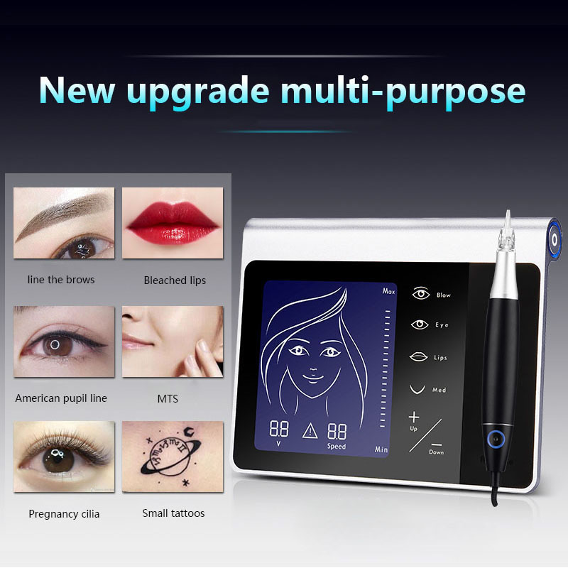 

New Style Beauty Permanent Makeup Tattoo Machine Microblading Eyebrow Embroidery Digital Tattoo Machine for Eyebrow/Lip Raben