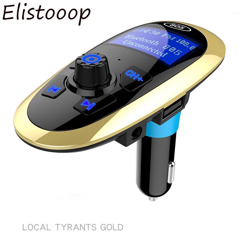 

Elistooop FM Transmitter Bluetooth FM Modulator Handsfree Car MP3 Player Support USB Flash Drive TF Micro SD USB Charger AUX1