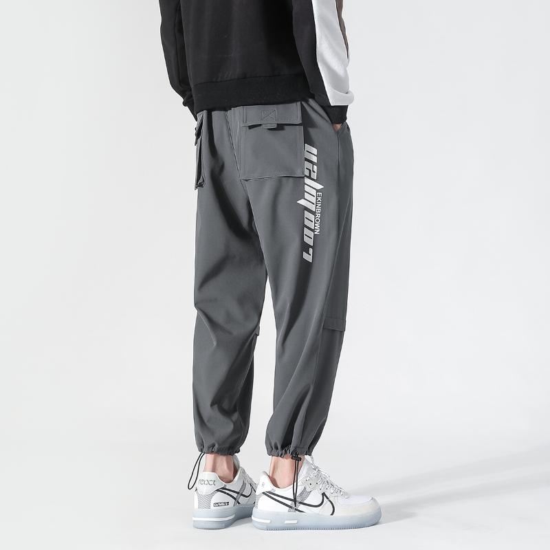 

Pants Men Streetwear Hip hop Pants Mens Joggers Loose Casual Elastic waist Harem Ankel length Trousers Black Plus size 4XL 5XL, Blue