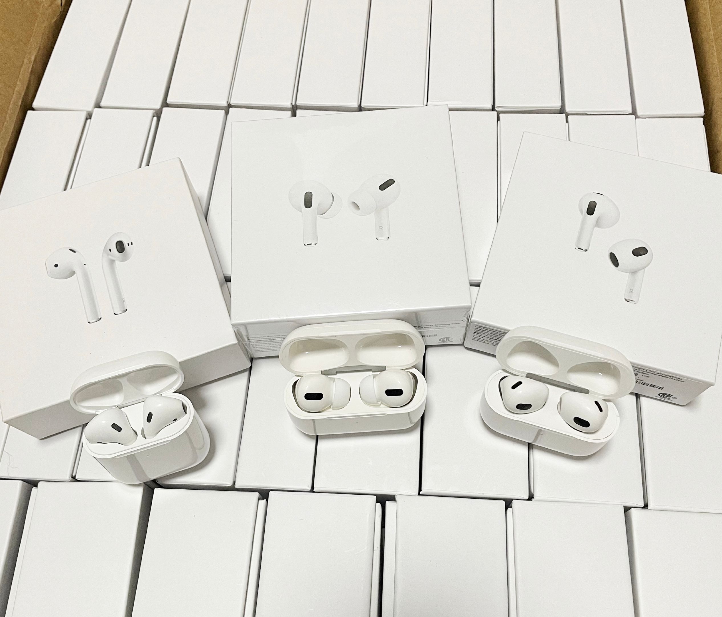 

HIGH QUALITY New Airpods 3 Airpods Pro Air Pods 1 2 Headphone Accessories fidget Soft Silicone Case airpod 2 3 Headphones Cover with Strap, White