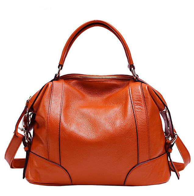 

lady bag HBP handbag ladies Genuine leather women tote high quality, Orange