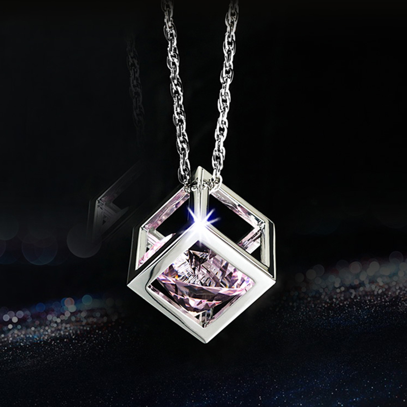 

Car Pendant Cube Crystal Decoration Hanging Ornament Charms Automobile Internal Rearview Mirror Suspension Trim Accessories Gift T200117